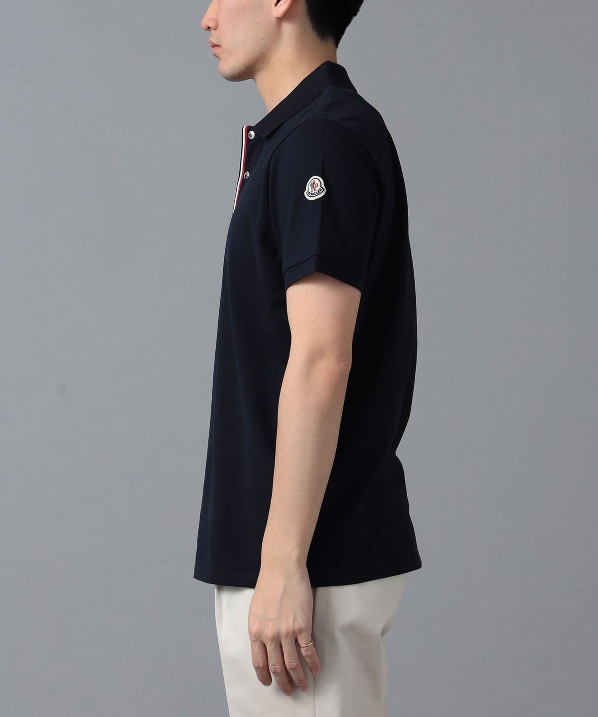 BEAMS F BEAMS / Snap button polo shirt (shirt MONCLER blouse