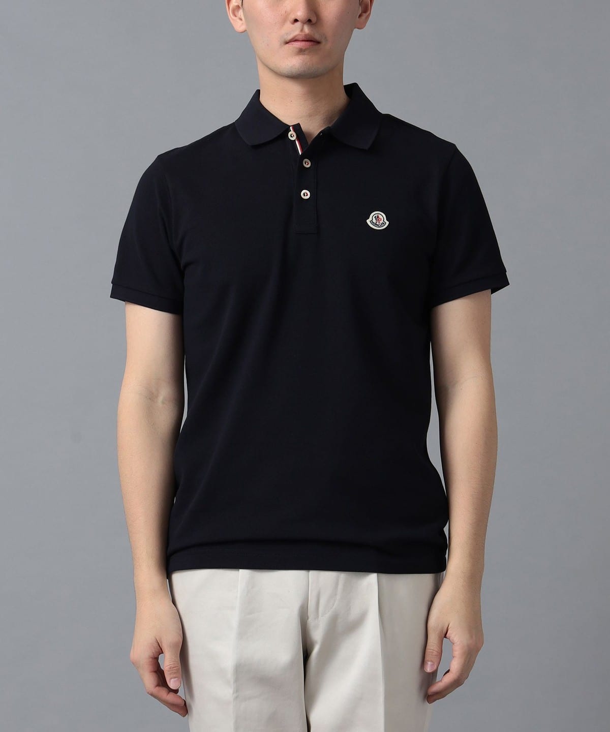 BEAMS F（ビームスF）MONCLER / トリコロール ライン ポロシャツ