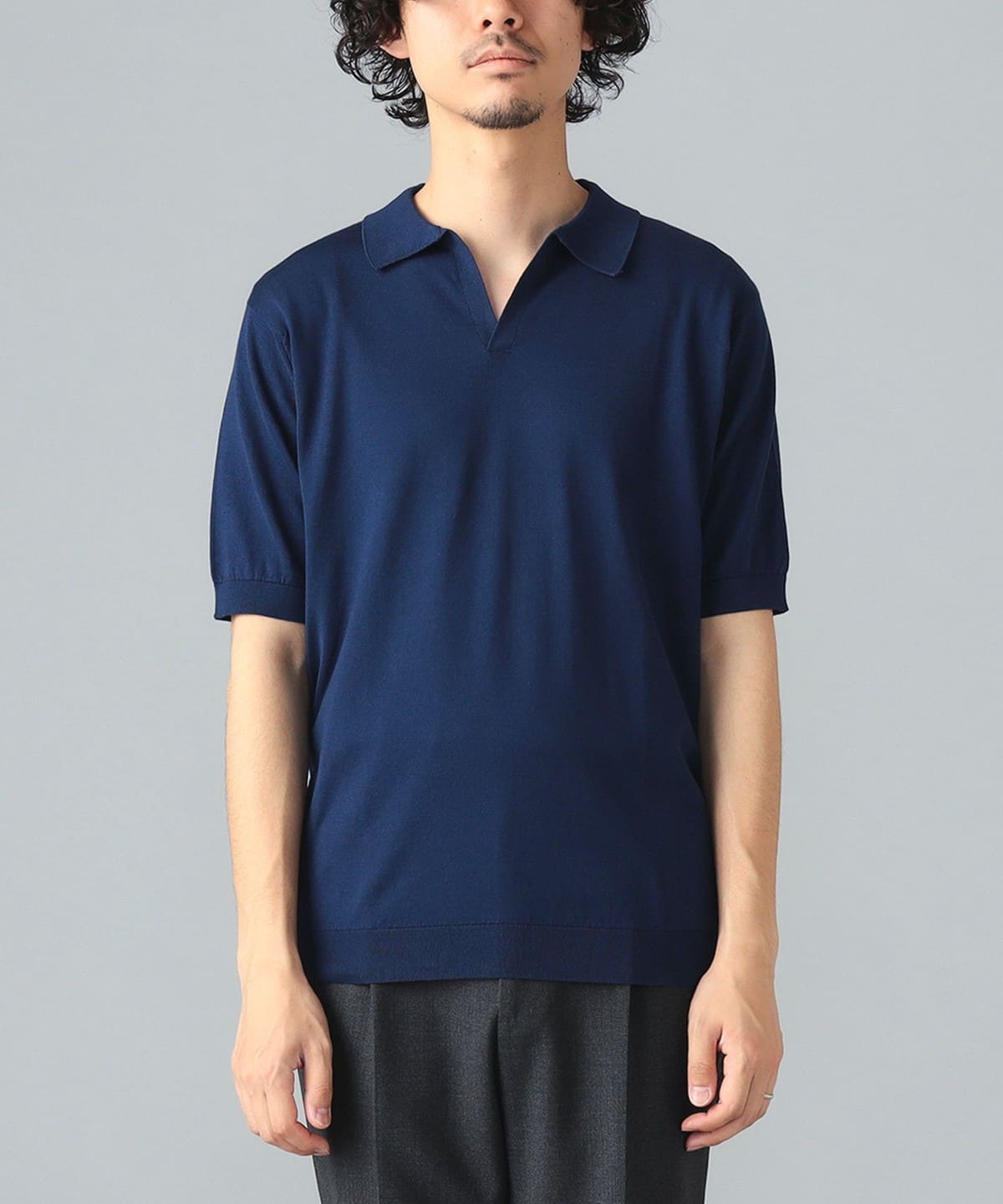 シ*ン様 JOHN SMEDLEY / SYRES コットン スキッパーポロシャ BEAMS F（ビームスF）JOHN SMEDLEY / SYRES コットン スキッパー