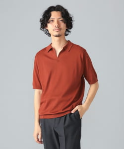JOHN SMEDLEY / SYRES コットン スキッパーポロシャツ