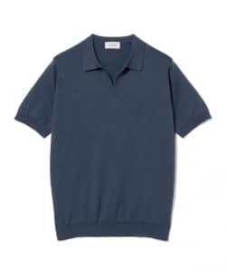 JOHN SMEDLEY / SYRES コットン スキッパーポロシャツ