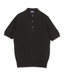 【別注】MORGANO / コットン ショートスリーブ ニット ポロシャツ