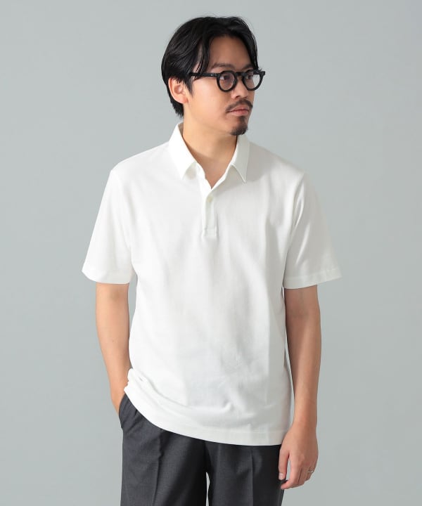 【イタリア製】BEAMS F カノコポロシャツ　ビームスエフ　サイズ52 BEAMS F（ビームスF）カノコ ポロシャツ（シャツ・ブラウス