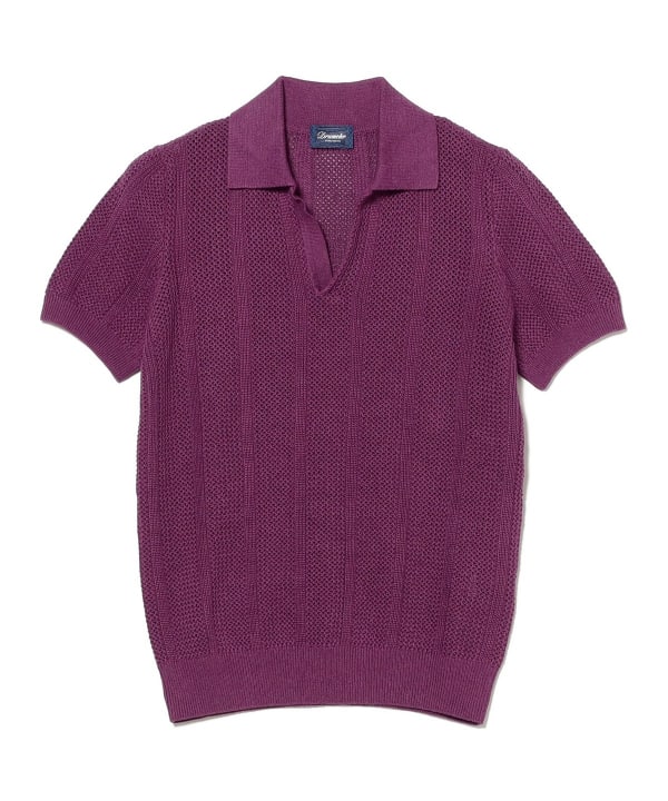 BEAMS F（ビームスF）DRUMOHR / リネンコットン ジャカード スキッパー