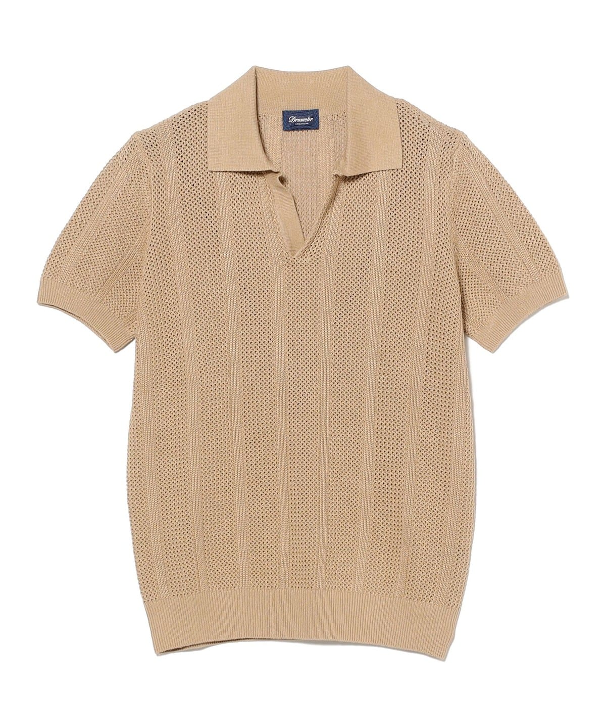 BEAMS F（ビームスF）DRUMOHR / リネンコットン ジャカード スキッパー