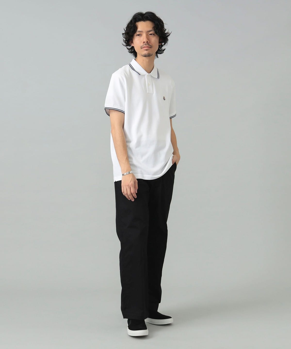 BEAMS F（ビームスF）MONCLER / ライン ポロシャツ（シャツ・ブラウス