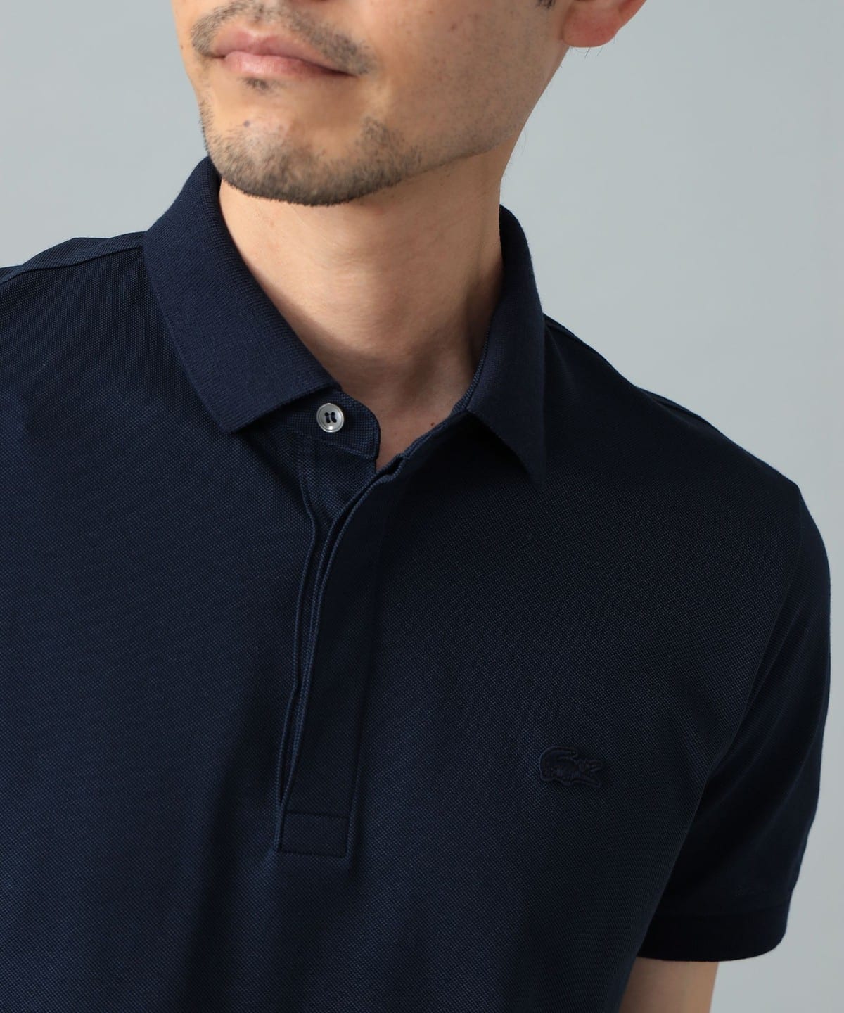 BEAMS F（ビームスF）【別注】LACOSTE / PARIS ポロシャツ（シャツ