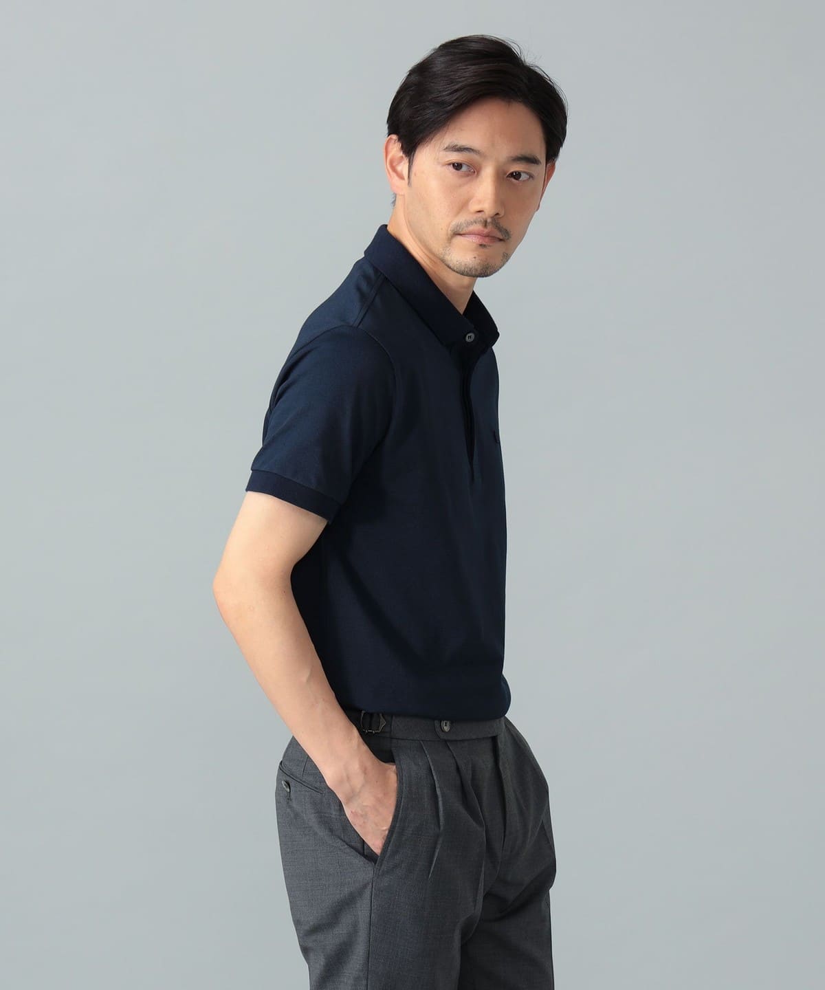 BEAMS F（ビームスF）【別注】LACOSTE / PARIS ポロシャツ（シャツ