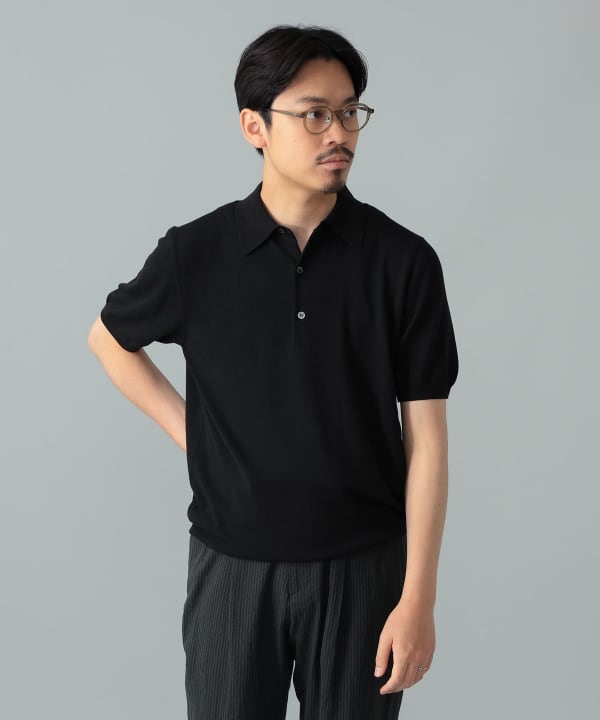 [别住] MORGANO / 棉质短袖针织 Polo 衫