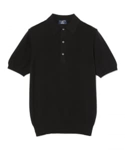 【別注】MORGANO / コットン ショートスリーブ ニット ポロシャツ