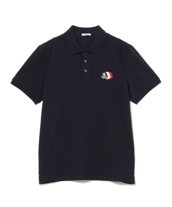 BEAMS F（ビームスF）MONCLER / トリコロールロゴ ポロシャツ（シャツ