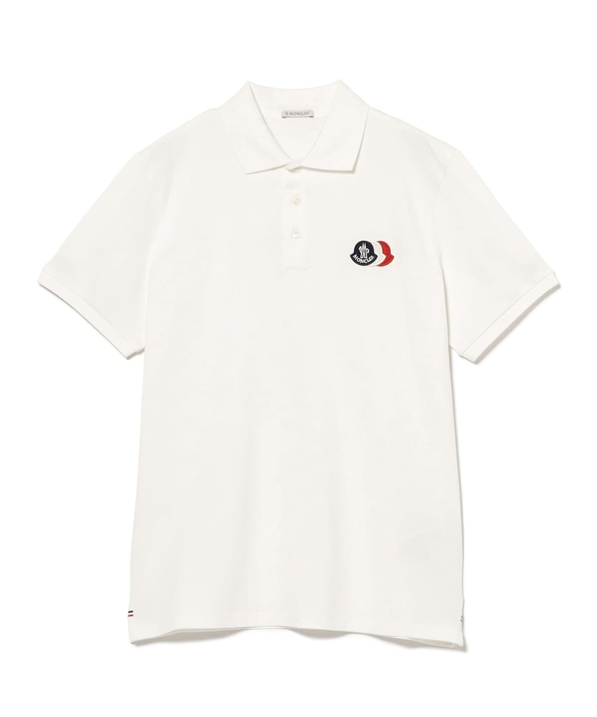 BEAMS F（ビームスF）MONCLER / トリコロールロゴ ポロシャツ（シャツ