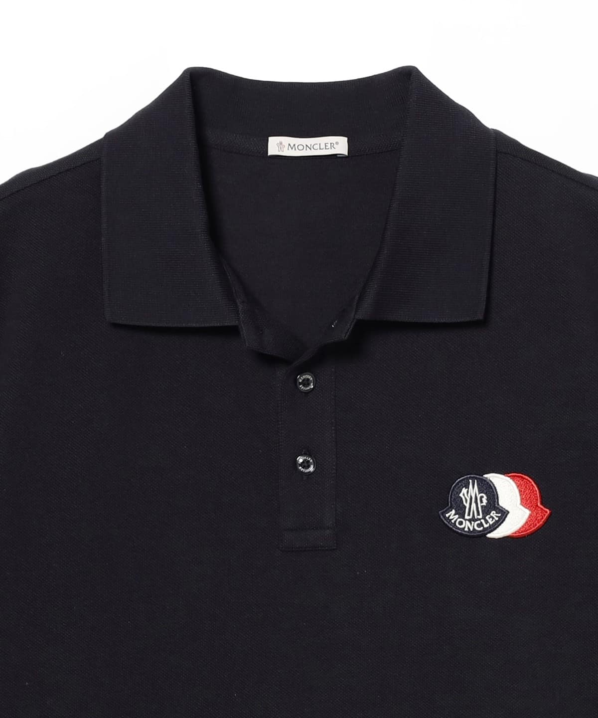BEAMS F（ビームスF）MONCLER / トリコロールロゴ ポロシャツ（シャツ