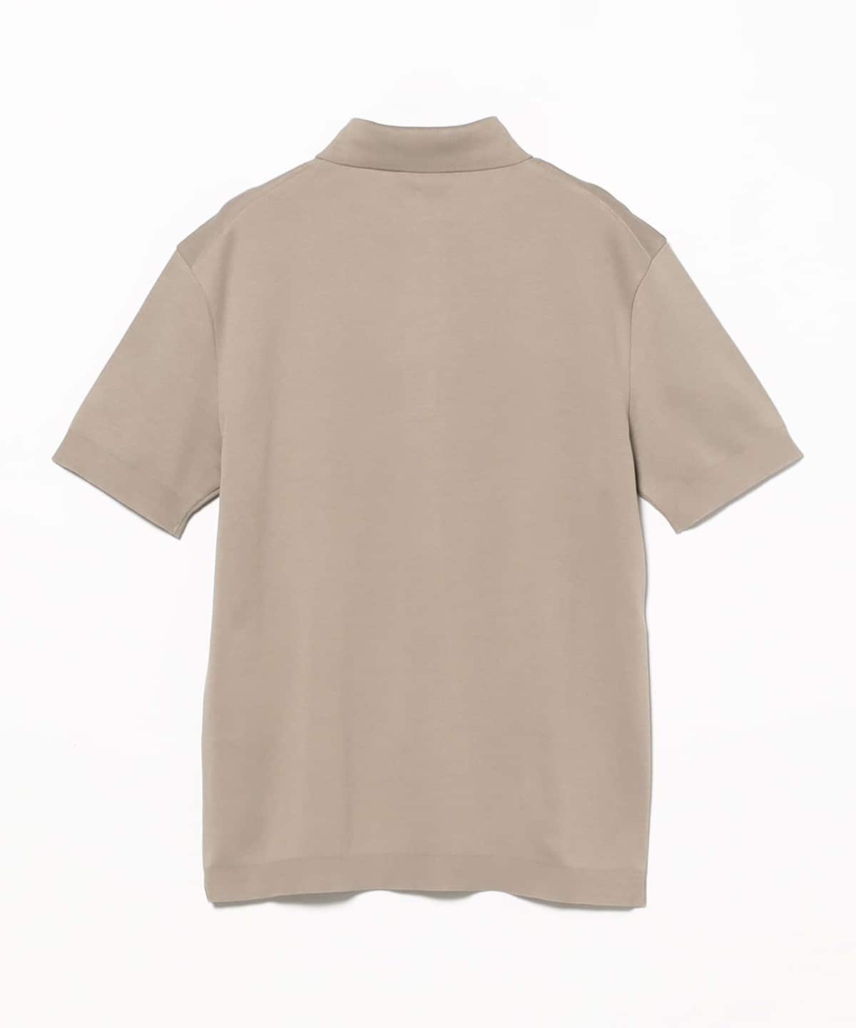 beams f グリーン イエローポロシャツ コットン100%