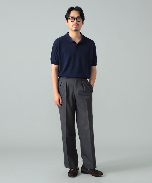 BEAMS F（ビームスF）JOHN SMEDLEY / LEYBURN ウールコットン