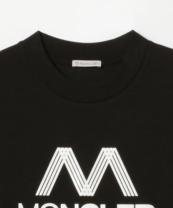 BEAMS F（ビームスF）MONCLER / ビッグロゴ クルーネック Tシャツ（T