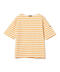 【別注】Le minor / ボーダー ボートネック ショートスリーブ カットソー