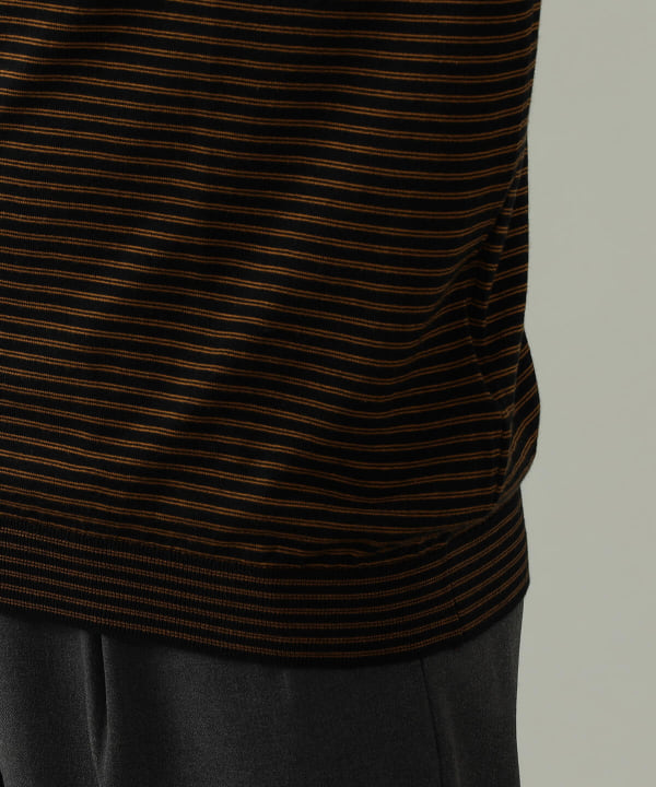 BEAMS F（ビームスF）【別注】JOHN SMEDLEY / コットン ボーダー