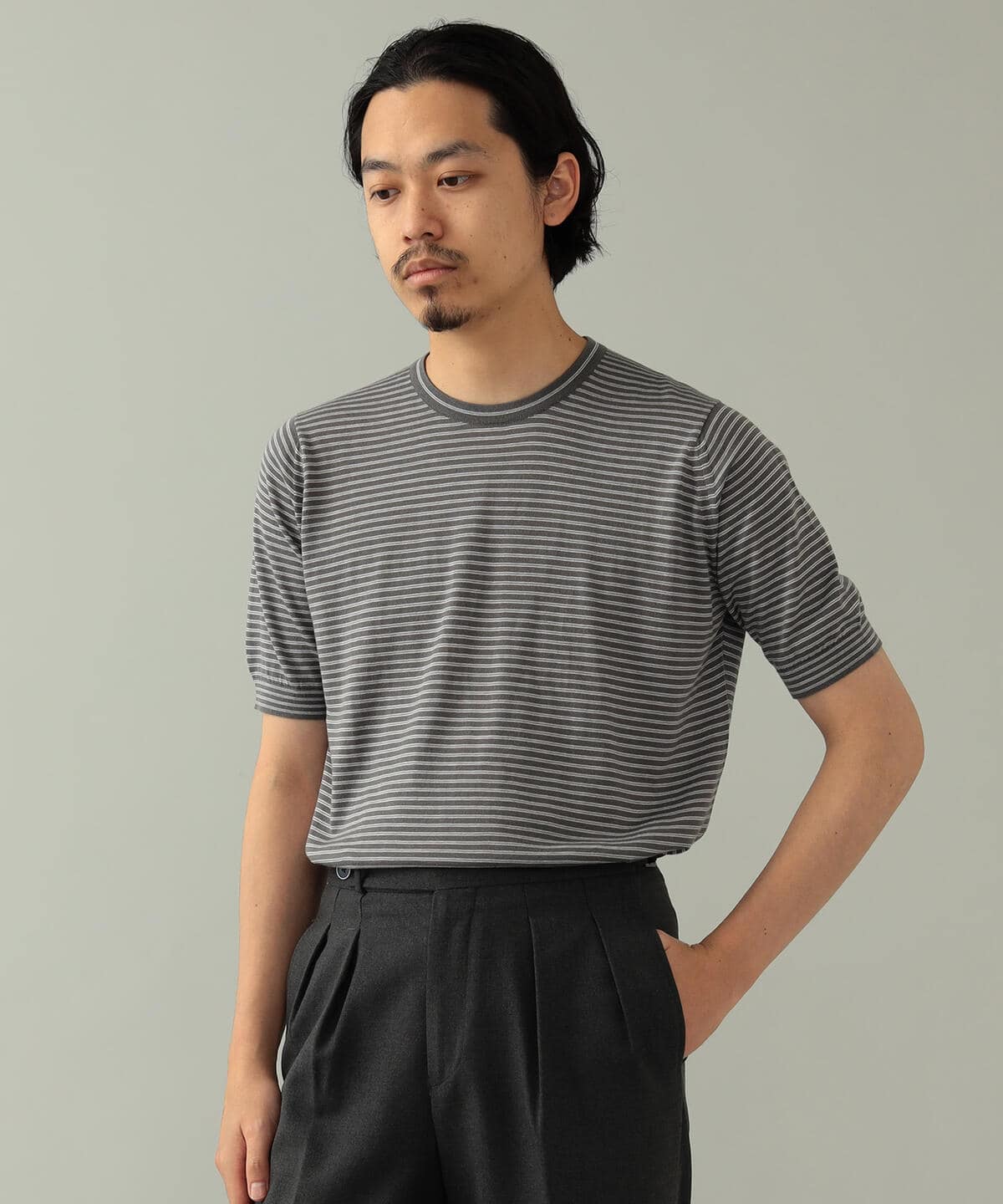BEAMS F（ビームスF）【予約】JOHN SMEDLEY × BEAMS F / 別注 コットン 
