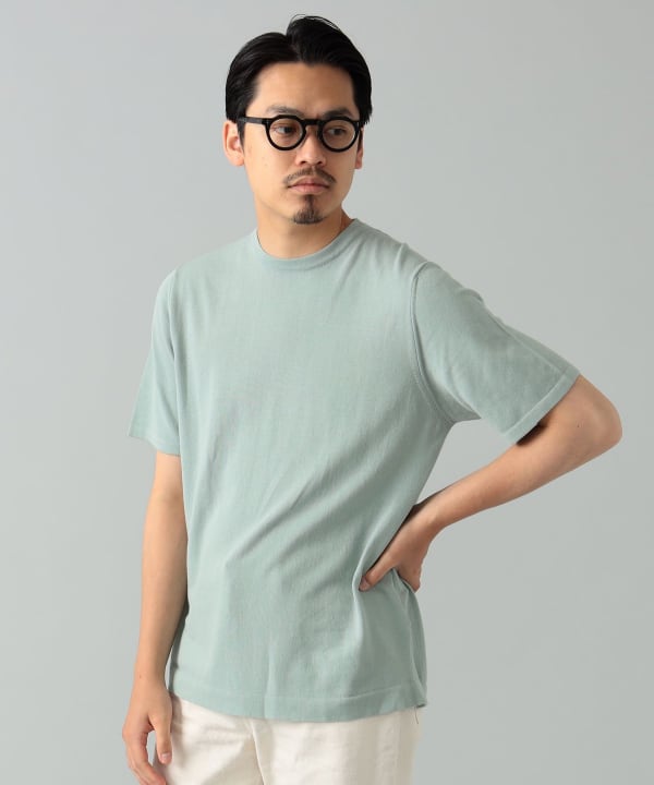 BEAMS F（ビームスF）【別注】MORGANO / クルーネック ニット（Tシャツ・カットソー Tシャツ）通販｜BEAMS