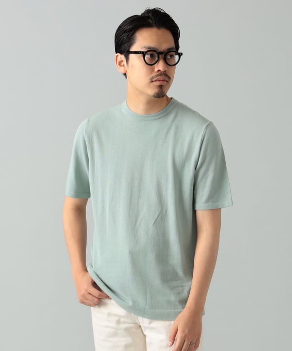 BEAMS F（ビームスF）【別注】MORGANO / クルーネック ニット（Tシャツ・カットソー Tシャツ）通販｜BEAMS