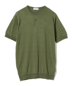 ▲JOHN SMEDLEY / BENNETT 30ゲージ ヘンリーネック Tシャツ