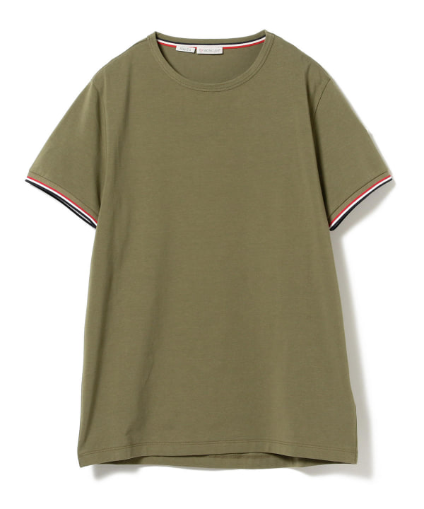 BEAMS F（ビームスF）MONCLER / トリコロール クルーネック Tシャツ（T