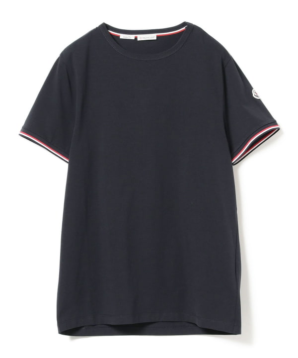 BEAMS F（ビームスF）MONCLER / トリコロール クルーネック Tシャツ（T