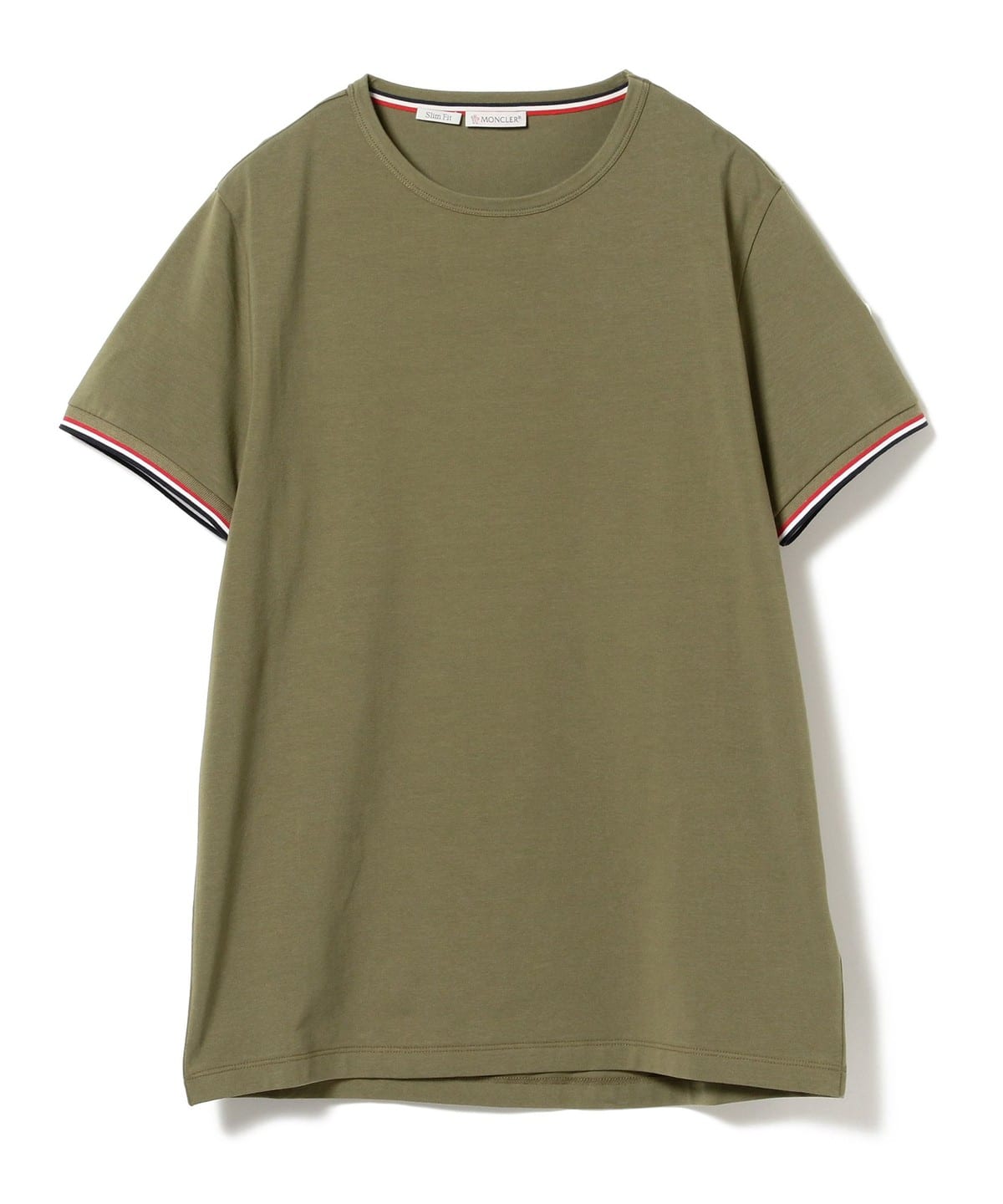 BEAMS F（ビームスF）MONCLER / トリコロール クルーネック Tシャツ（T ...