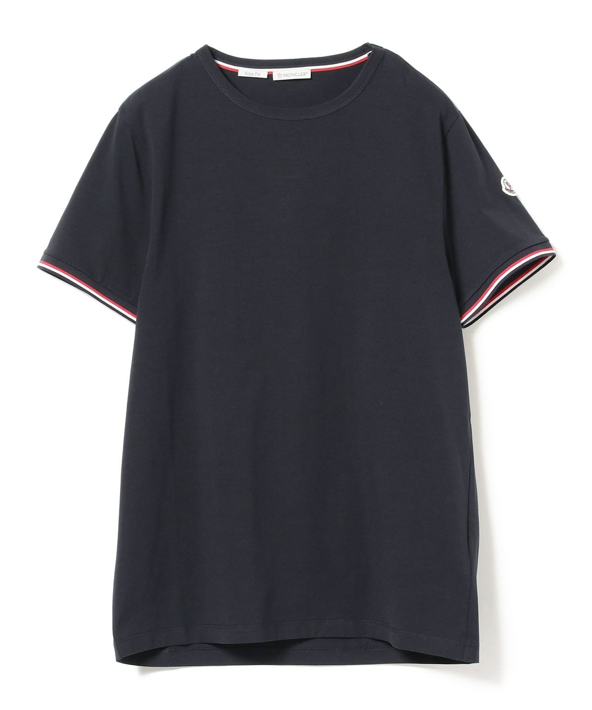 BEAMS F（ビームスF）MONCLER / トリコロール クルーネック Tシャツ（T ...