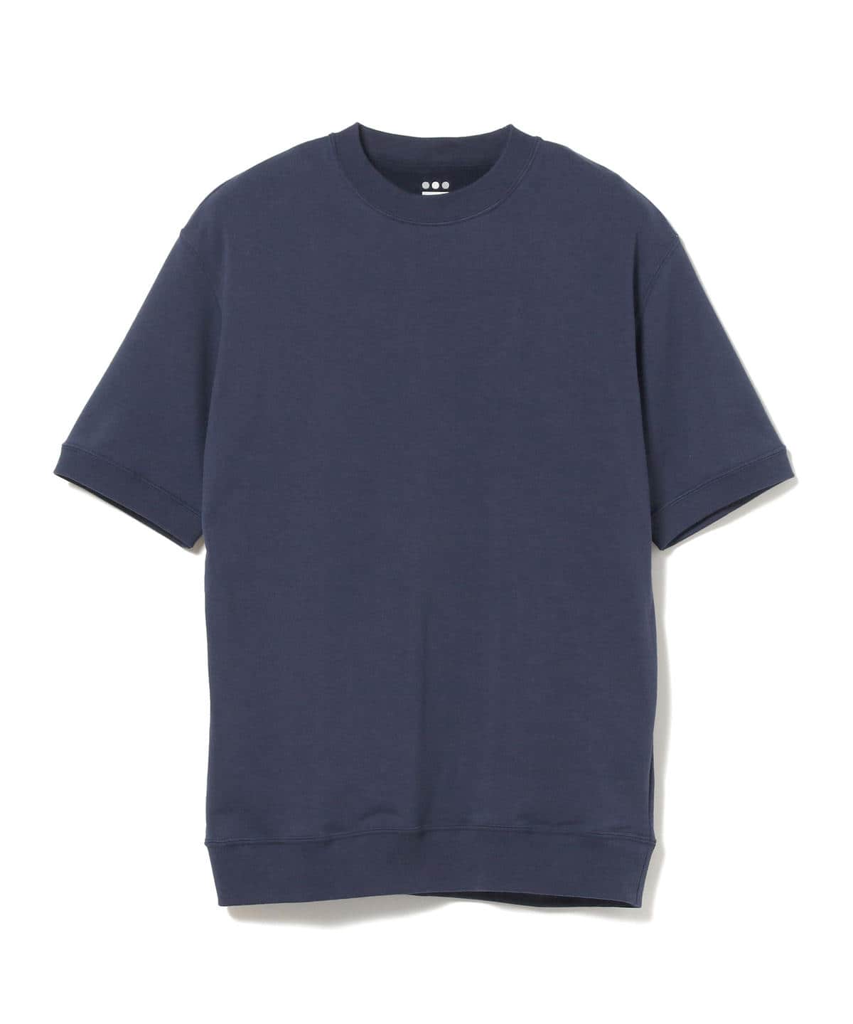 three dots ボールウォッシュボーダークルーネックTシャツ