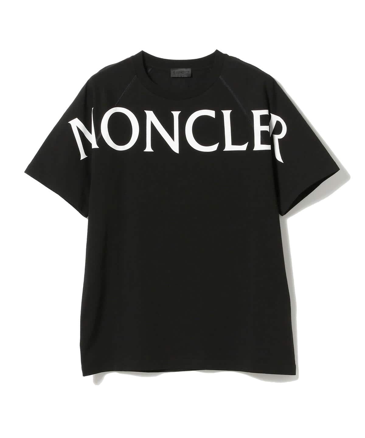 ★希少★ MONCLER Tシャツ Ｍ　ホワイト ビッグロゴ モンクレール