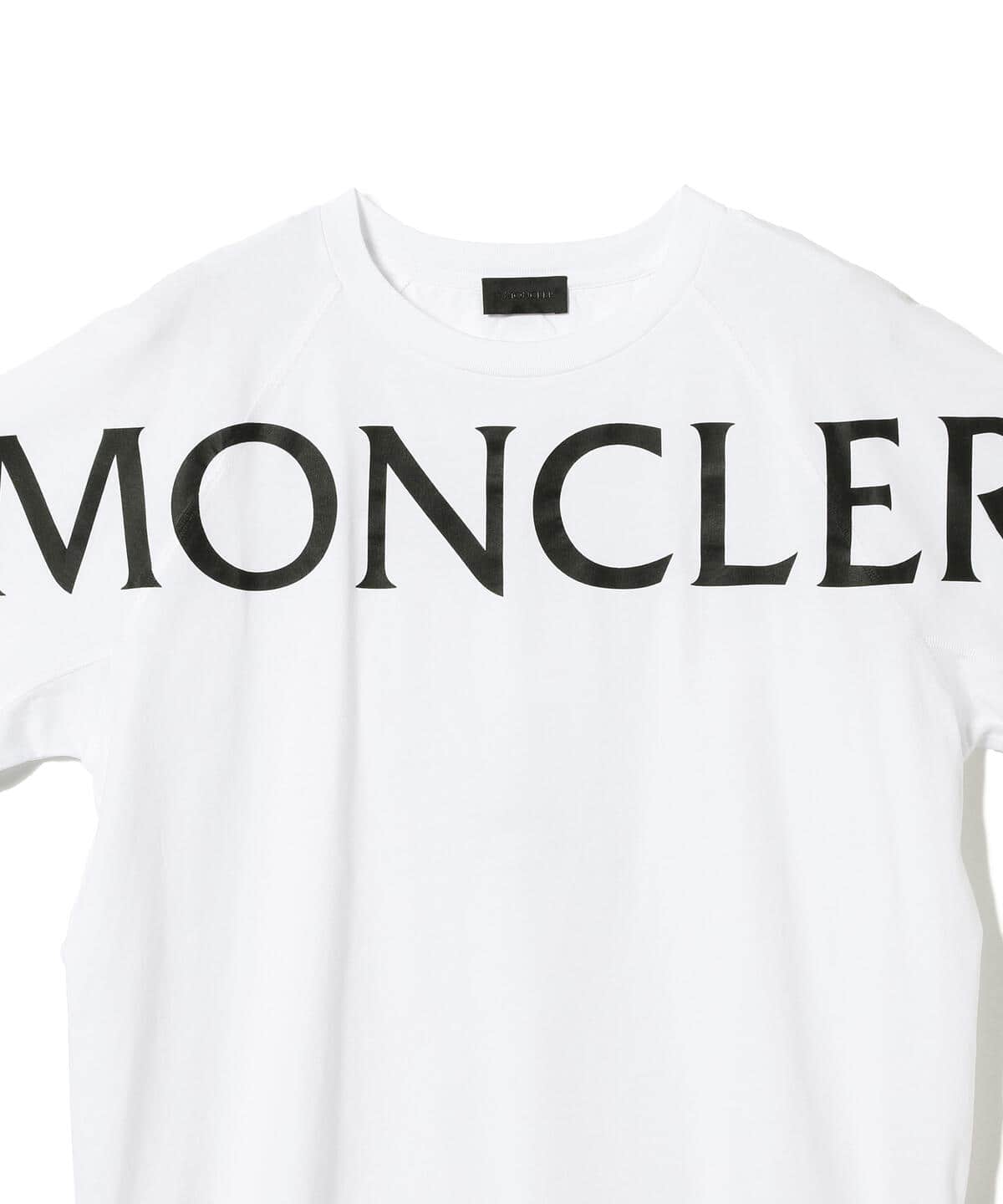 新品MONCLER / ビッグロゴ クルーネック Tシャツ