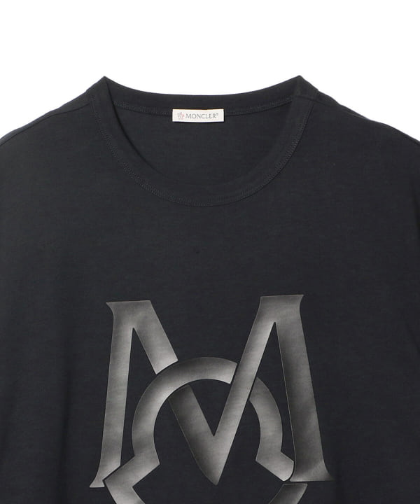 BEAMS F（ビームスF）MONCLER / ビッグモチーフ クルーネック Tシャツ