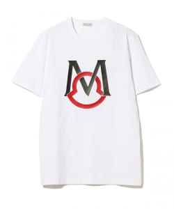 BEAMS F（ビームスF）MONCLER / ビッグモチーフ クルーネック Tシャツ 