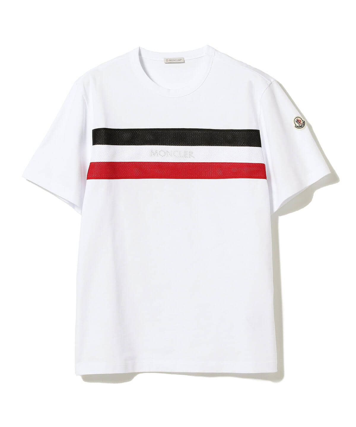 BEAMS F（ビームスF）MONCLER / ライン クルーネック Tシャツ