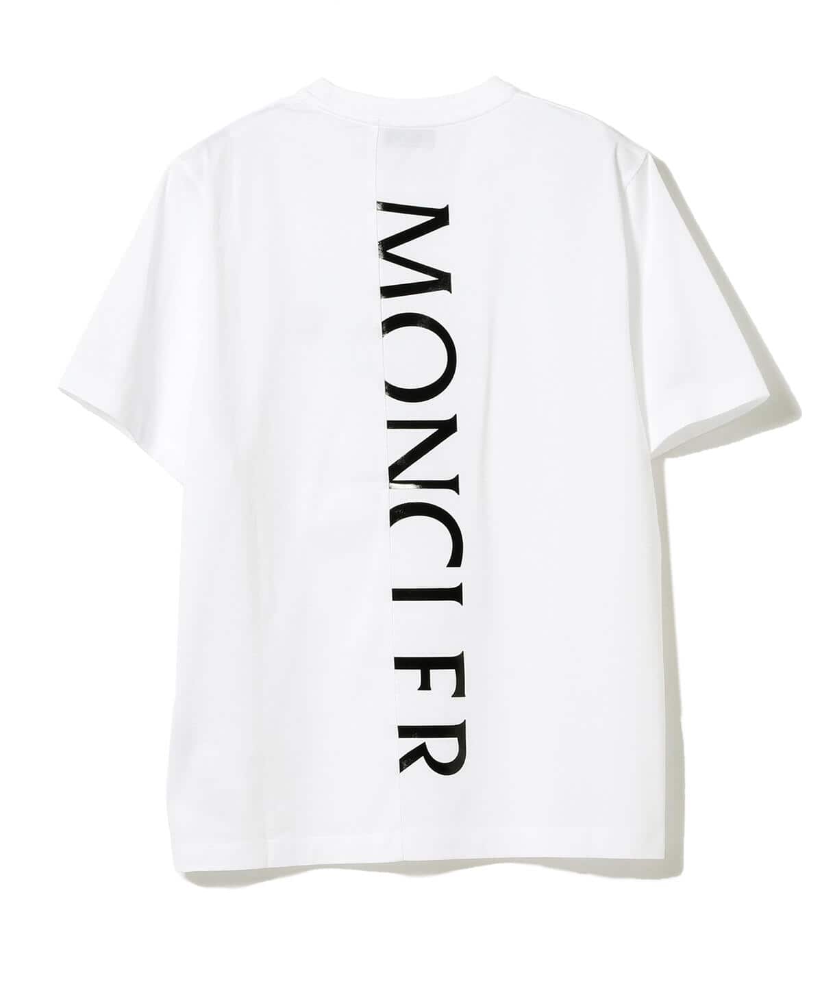 クラシック / MONCLER ビッグロゴ 白 Tシャツ クルーネック - Tシャツ 