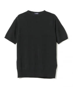 ▲MORGANO × BEAMS F / 別注 コットンリネン クルーネックニット