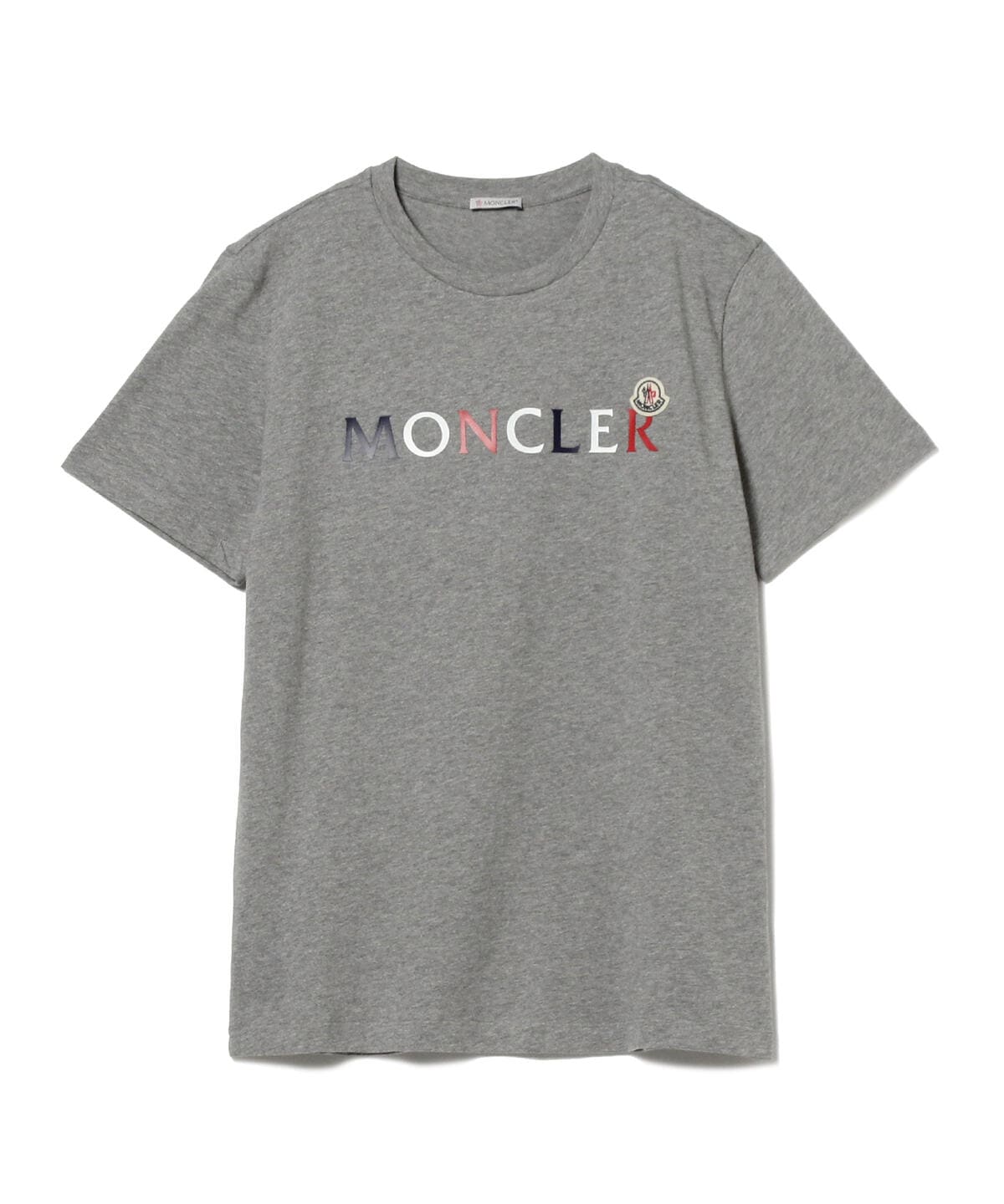 新品MONCLER / ビッグロゴ クルーネック Tシャツ