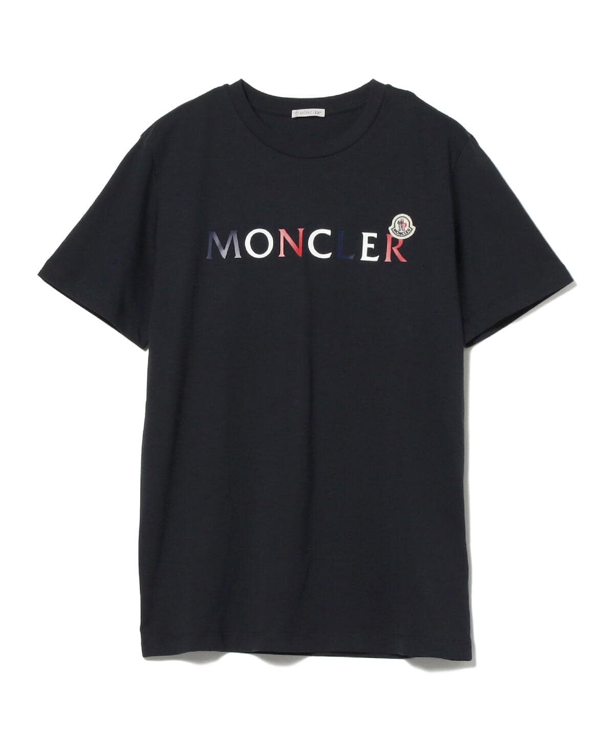 モンクレールBEAMS F MONCLER / Tricolor Big Logo Crew Neck T BEAMS Shirt (T ...