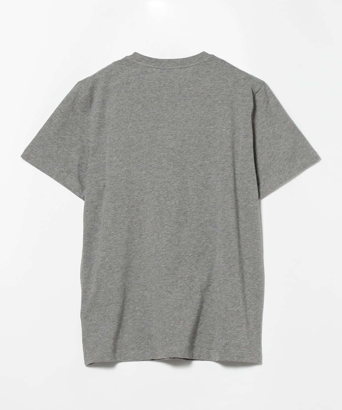 在庫一掃L11 MONCLER ホワイト ビックロゴ クルーネック 半袖 Tシャツ M Tシャツ(半袖/袖なし)