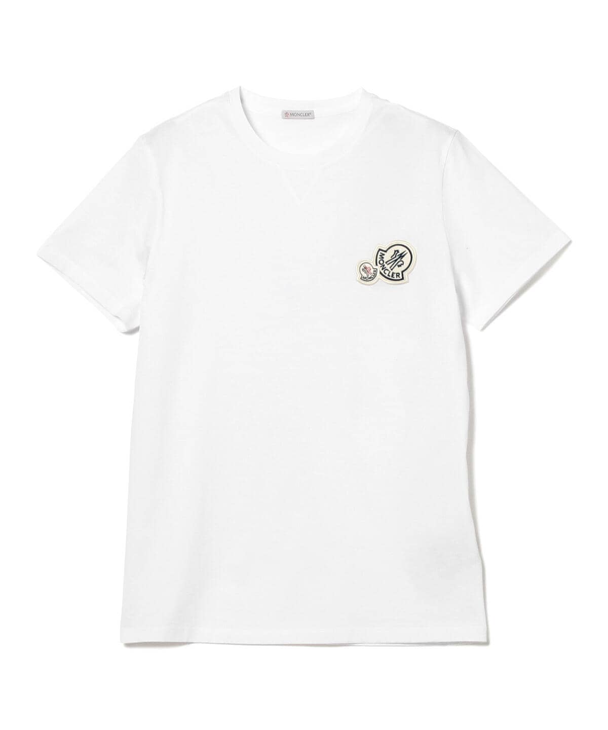 BEAMS F BEAMS / Combi logo crew neck T-shirt (MONCLER-shirt/cut ...