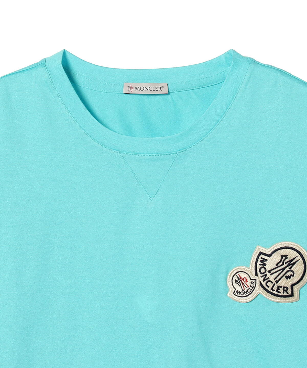 BEAMS F（ビームスF）MONCLER / コンビ ロゴ クルーネック Tシャツ（T 