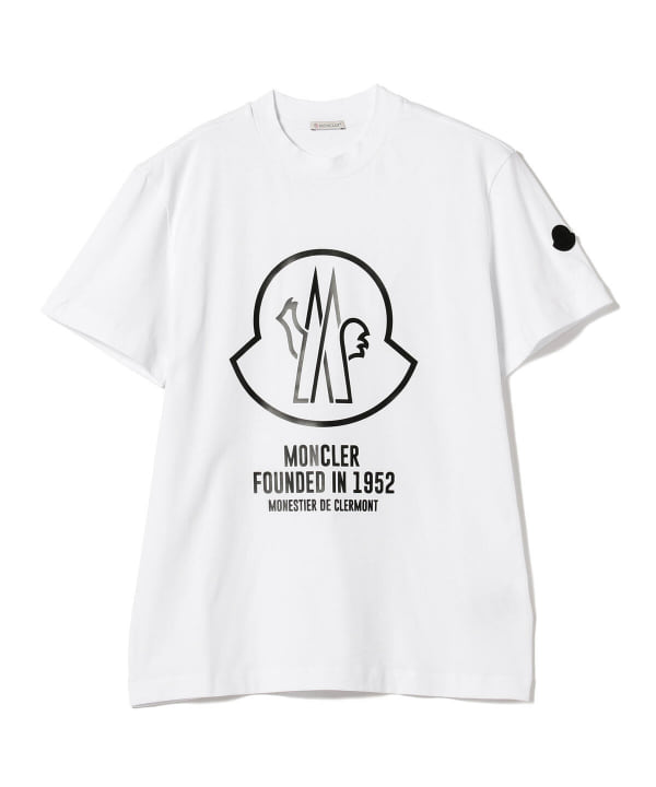 BEAMS F（ビームスF）MONCLER / ビッグロゴ クルーネック Tシャツ（T