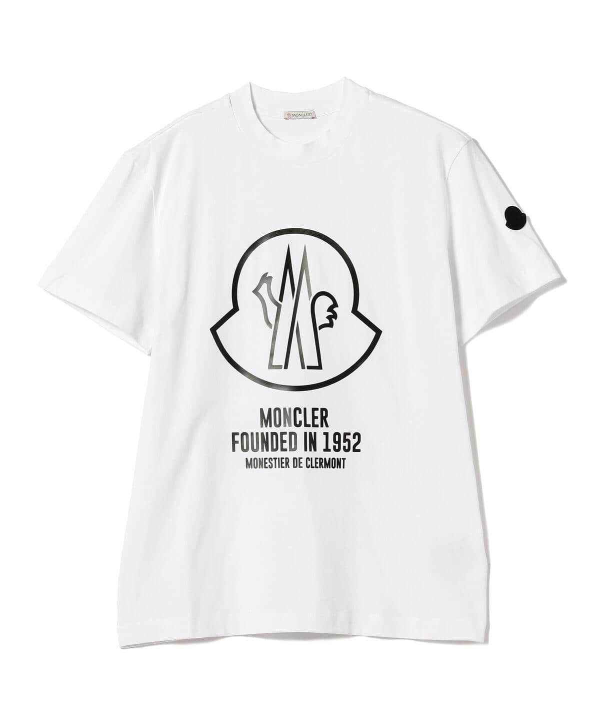 BEAMS F（ビームスF）MONCLER / ビッグロゴ クルーネック Tシャツ（T ...