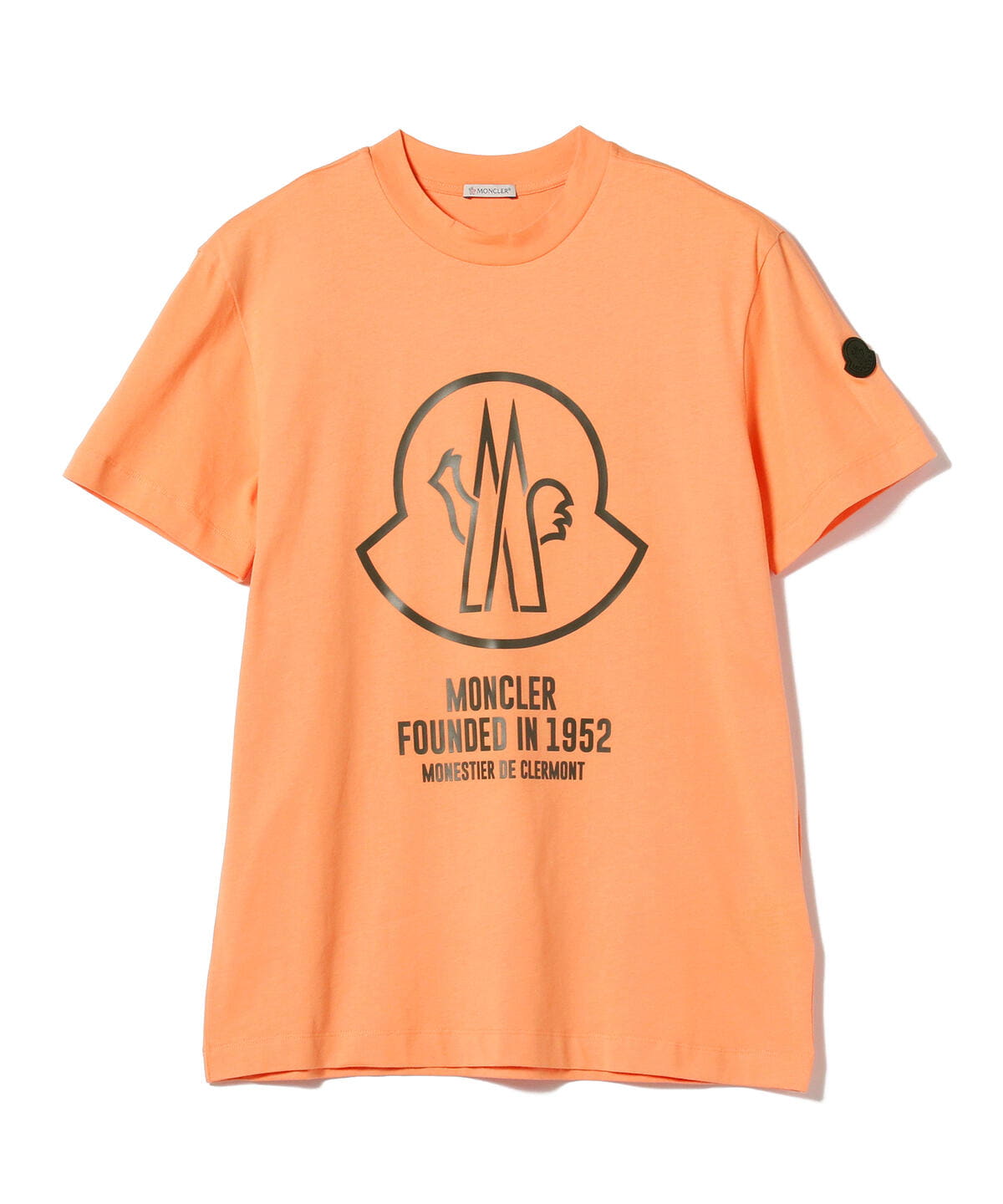 BEAMS F MONCLER / Big logo crew neck T-shirt (T BEAMS shirt/cut