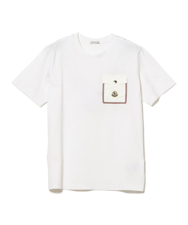 MONCLER / フラップポケット ロゴ クルーネック Tシャツ