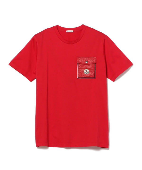 MONCLER / フラップポケット ロゴ クルーネック Tシャツ