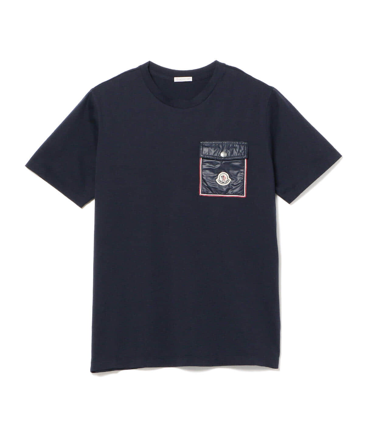 MONCLER / フラップポケット ロゴ クルーネック Tシャツ