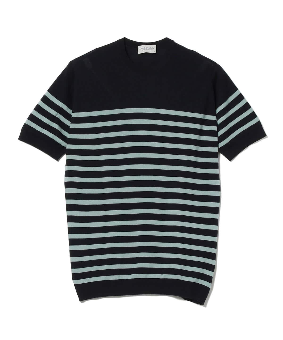 BEAMS F（ビームスF）JOHN SMEDLEY / 30ゲージ コットンボーダー クルーネック ニット（Tシャツ・カットソー Tシャツ）通販｜ BEAMS